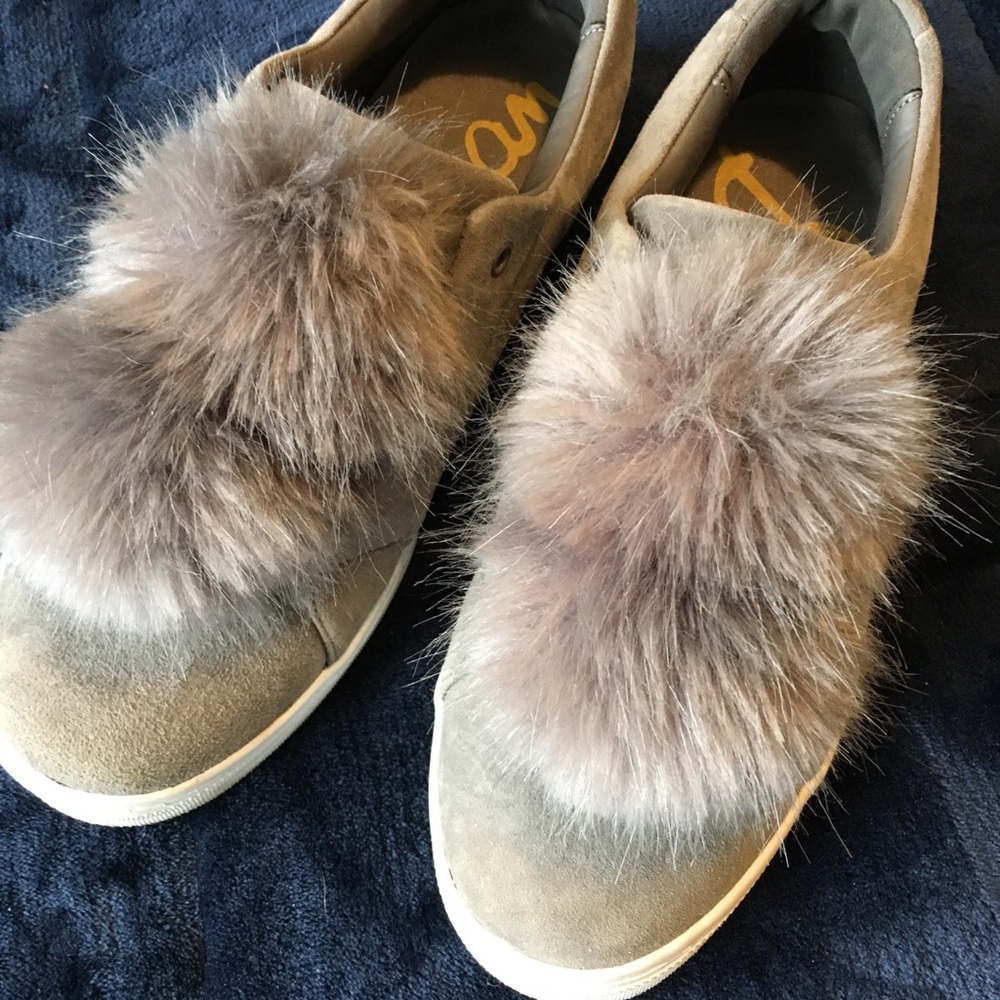 Sam Edelman Grey Suede sneakers